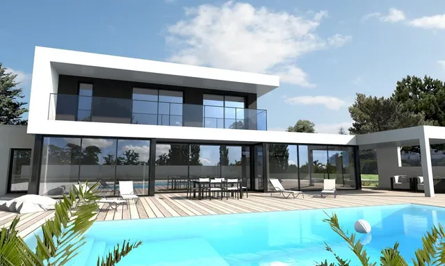 Maison moderne noir et blanc